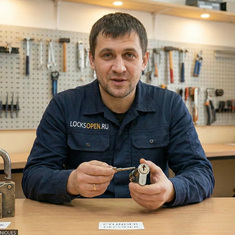 Попытка открыть замок карточкой