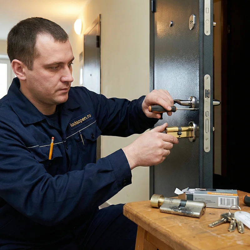 Замена личинки замка